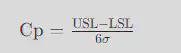 Cp Formula