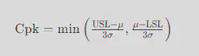 Cpk Formula