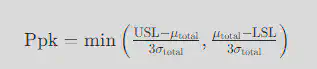 Ppk Formula
